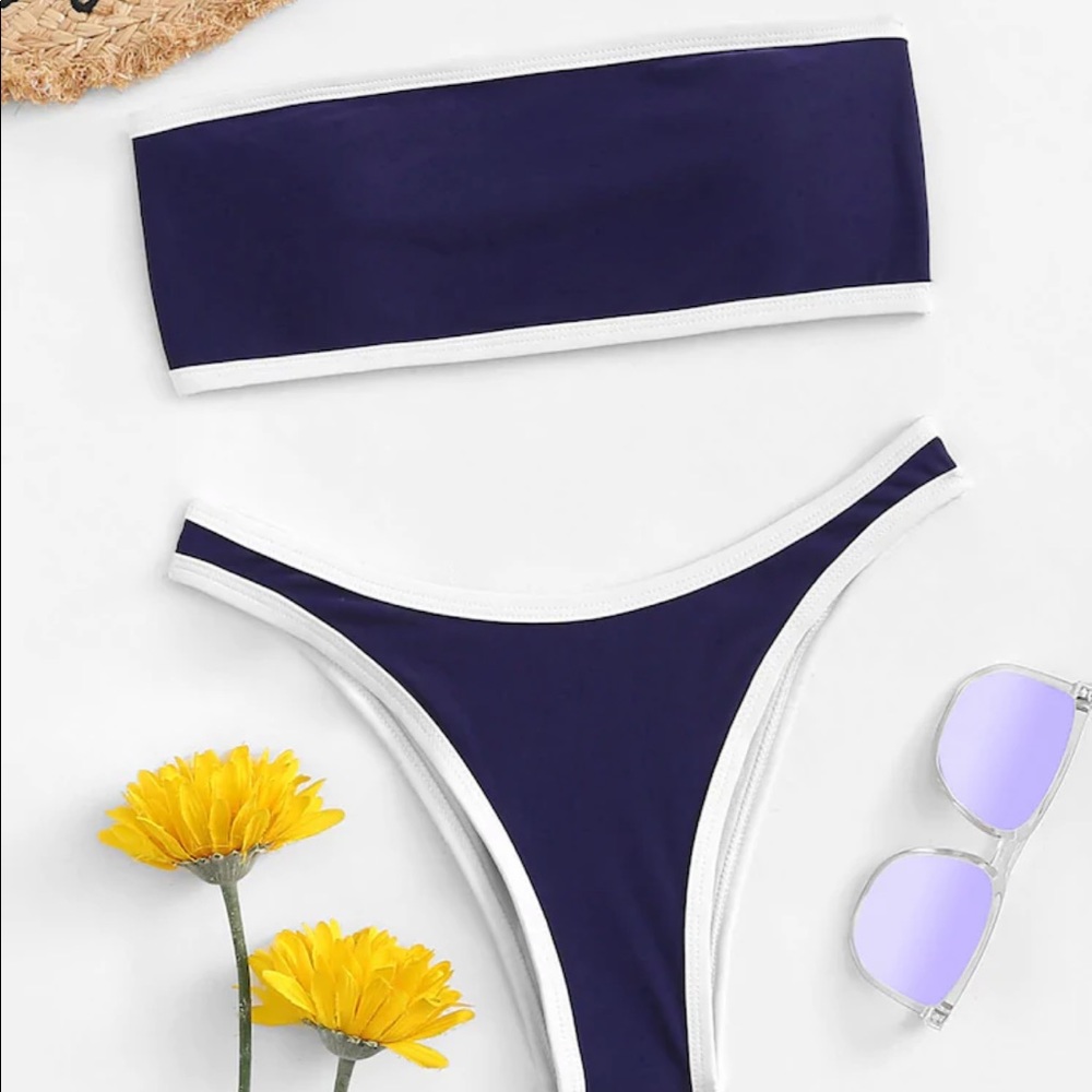 Blue two piece